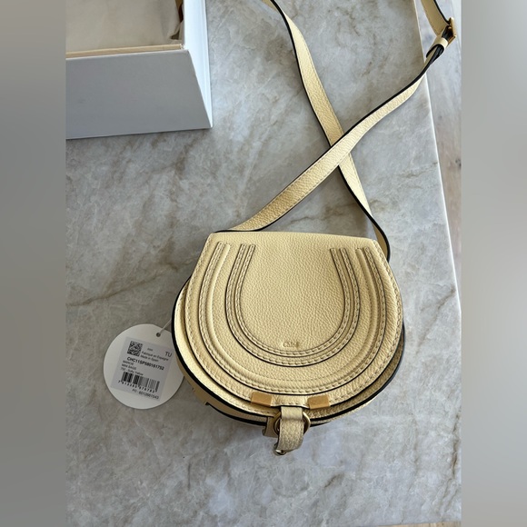 NWT Chloe round mini Marcie bag, Softie Yellow - Picture 4 of 12